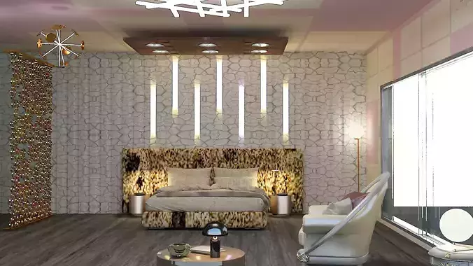 Bedroom in modern home