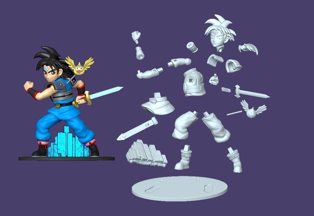 Dai Dragon Quest 3d Printable Figure 3D print model_3