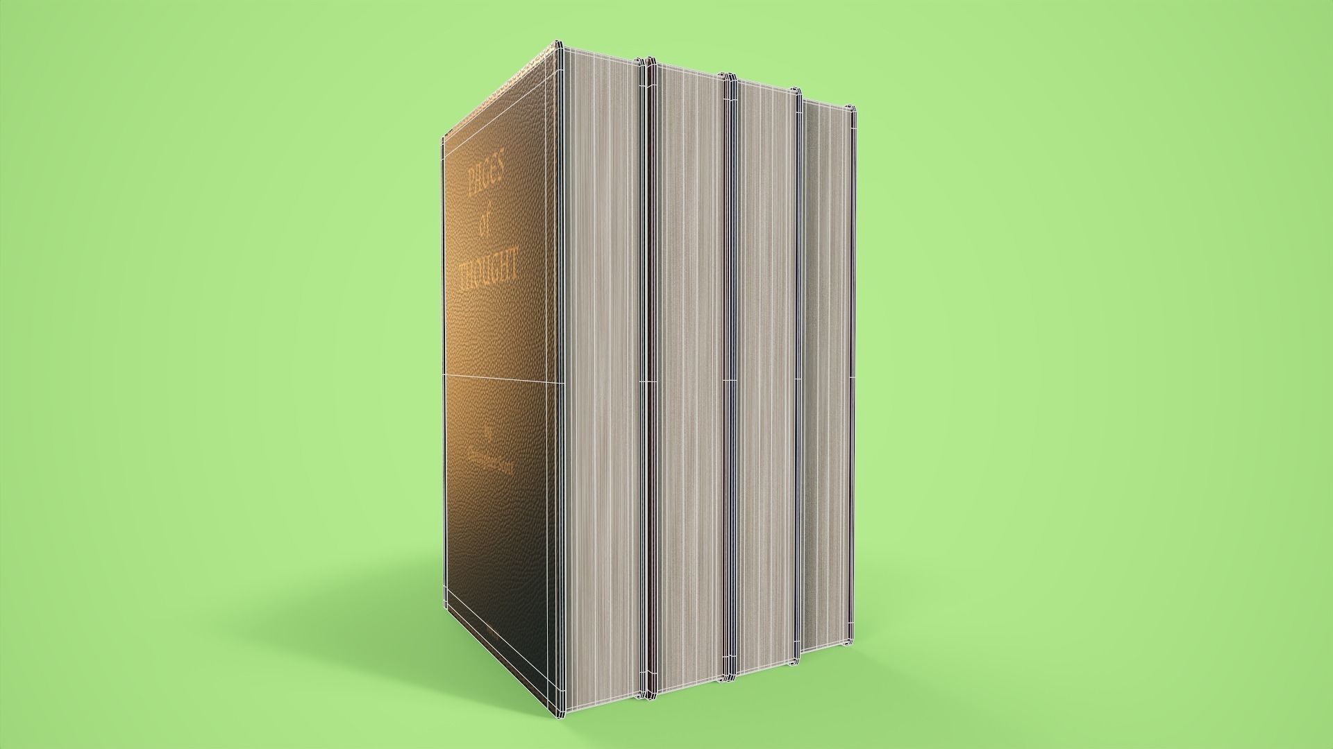 Set of Books Low-poly 3D model_12