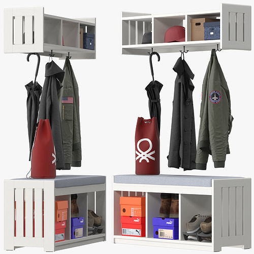 Ikea PANGET Hat and coat rack 3D model