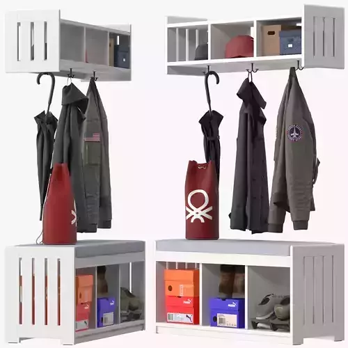 Ikea PANGET Hat and coat rack 3D model