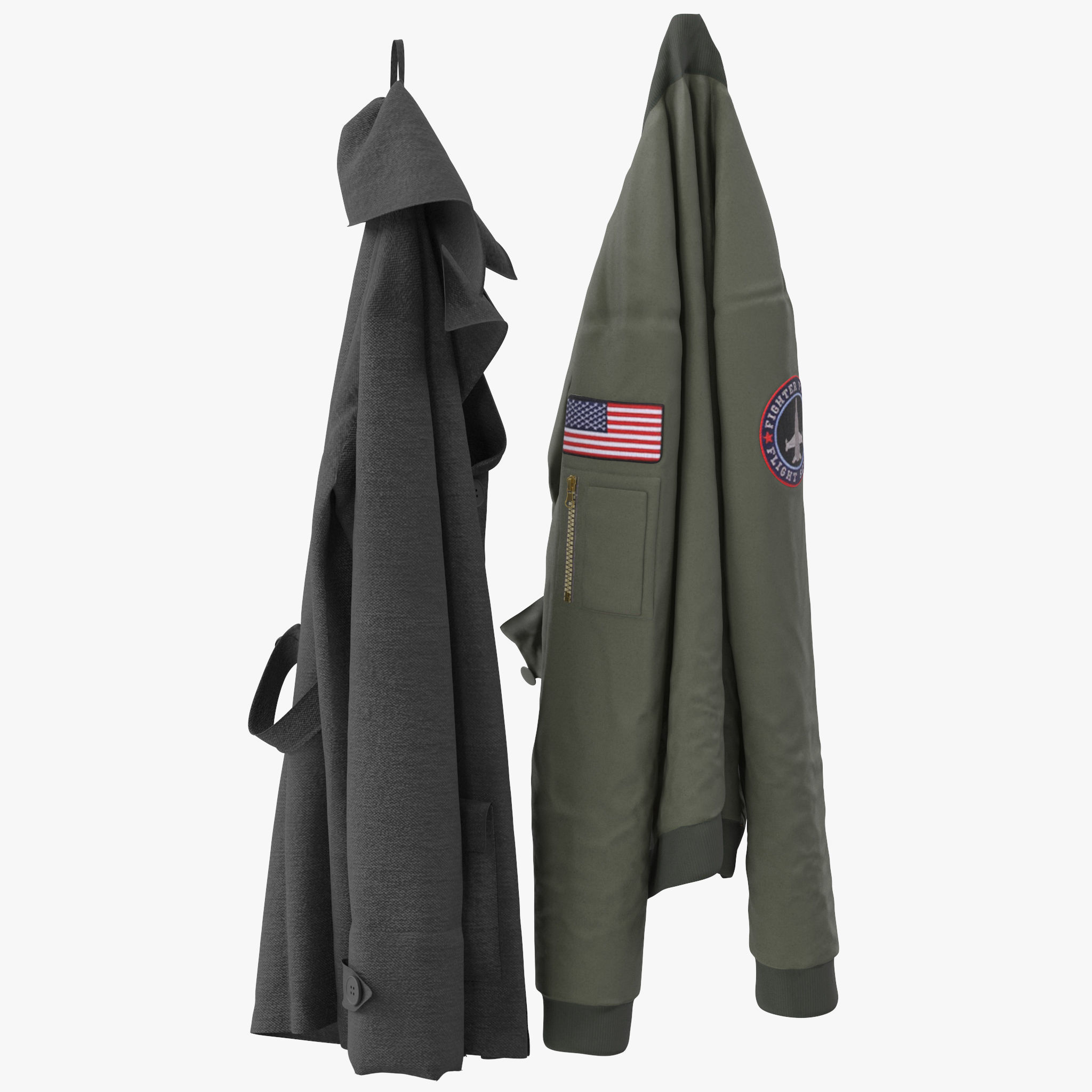 Ikea PANGET Hat and coat rack 3D model_14