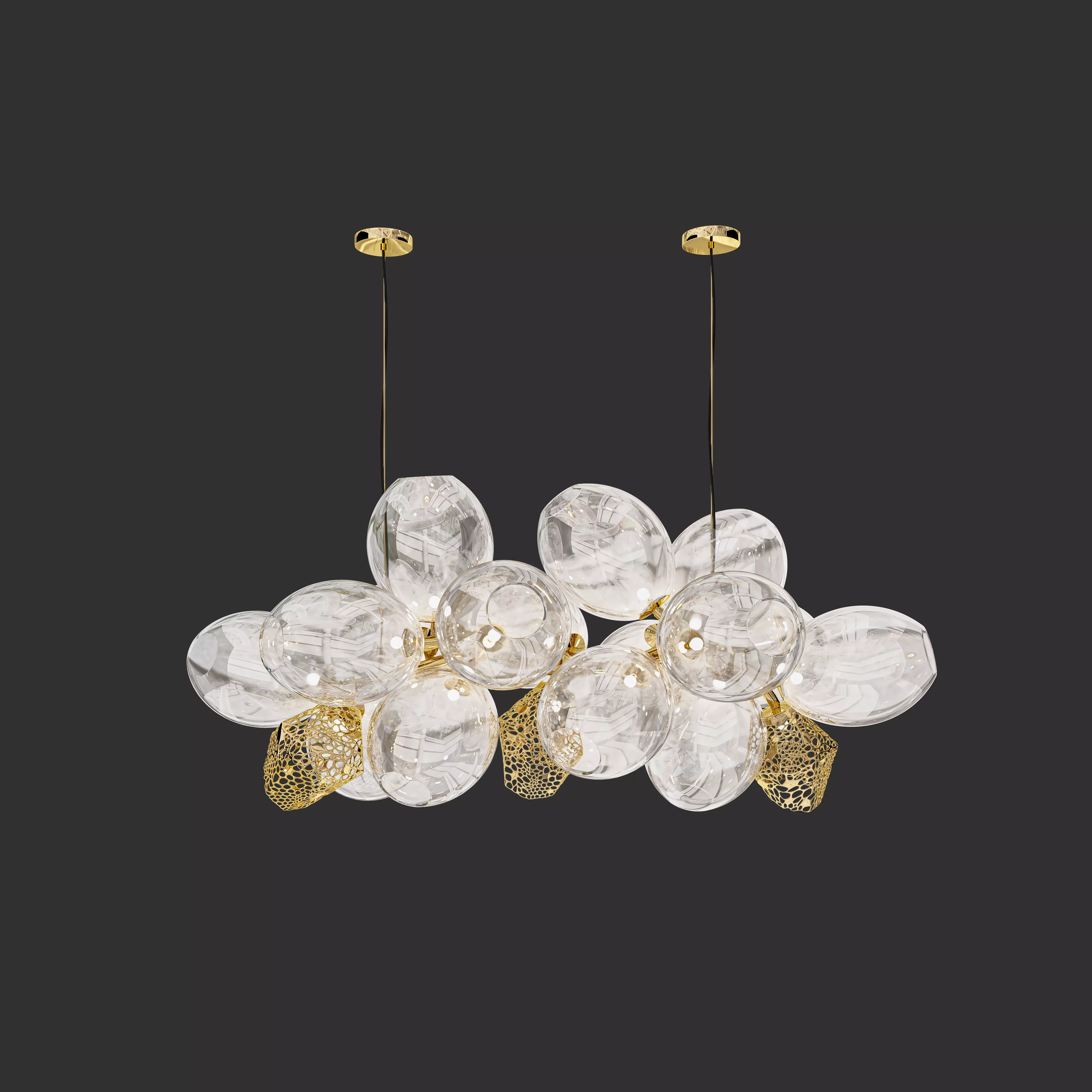 Chanceux Chandelier Horizontal-2 3D model