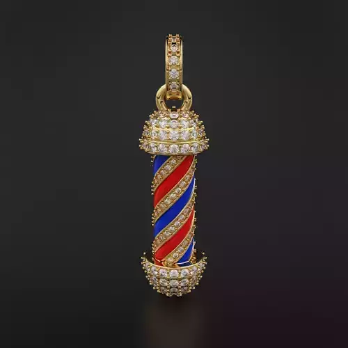 Barber Pole Pendant
