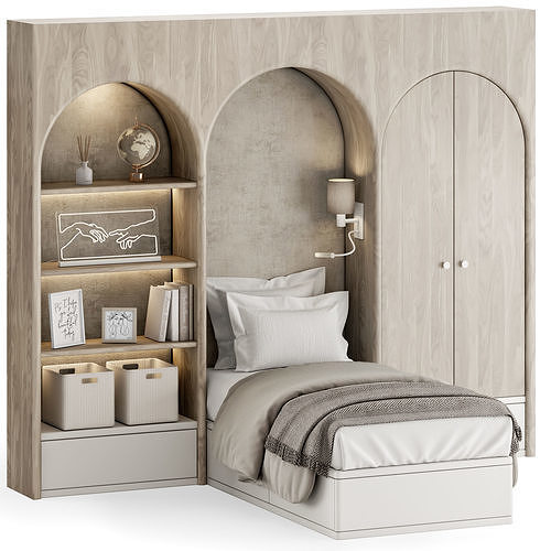 Children Room Furniture 01 3D model