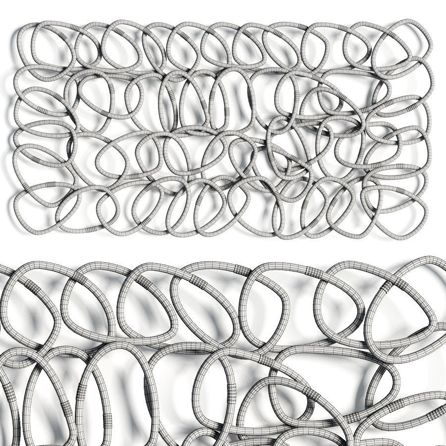 Palisades Rattan Wall Decor 3D model_3