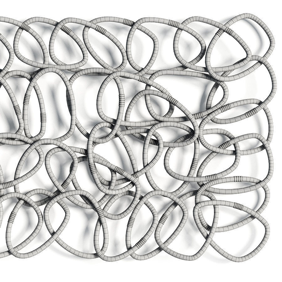 Palisades Rattan Wall Decor 3D model_5