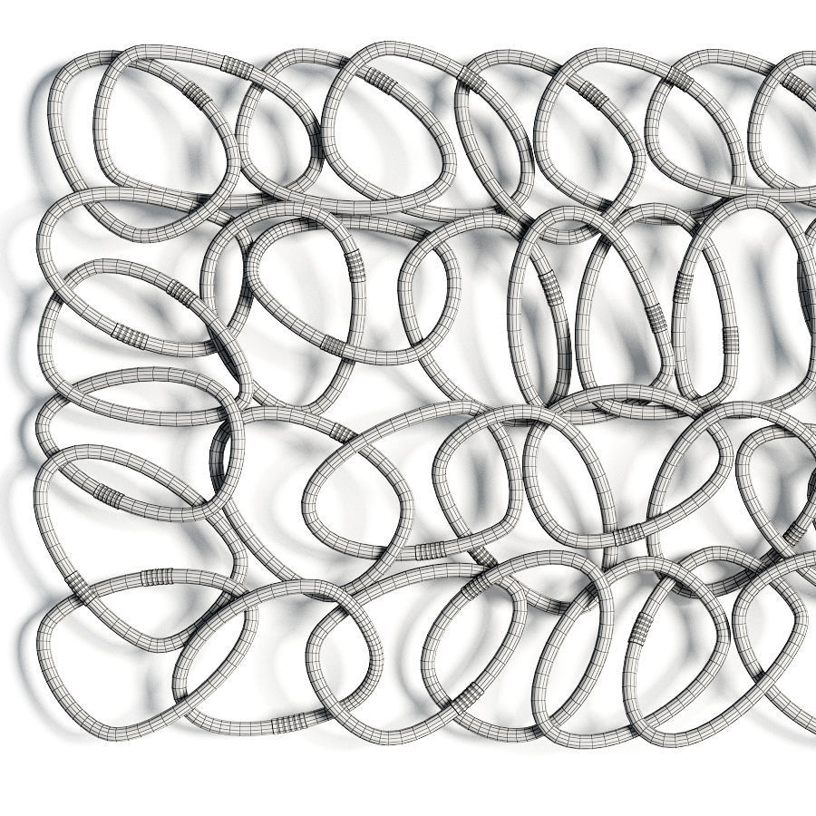 Palisades Rattan Wall Decor 3D model_4