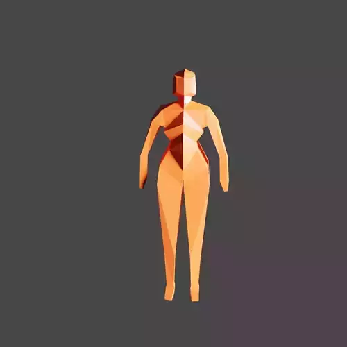 Modelling Human Free low-poly 3D model