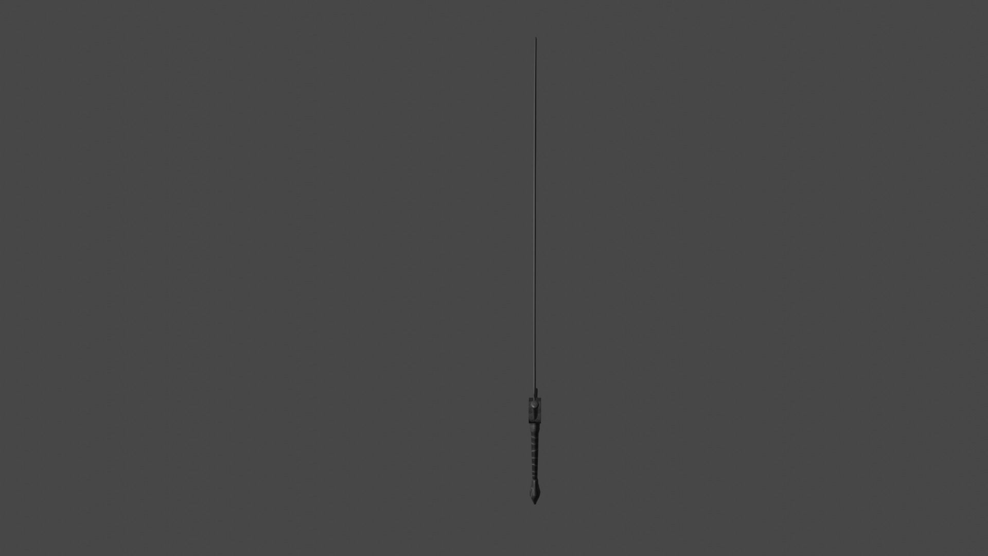 2 hand sword Free 3D model_1