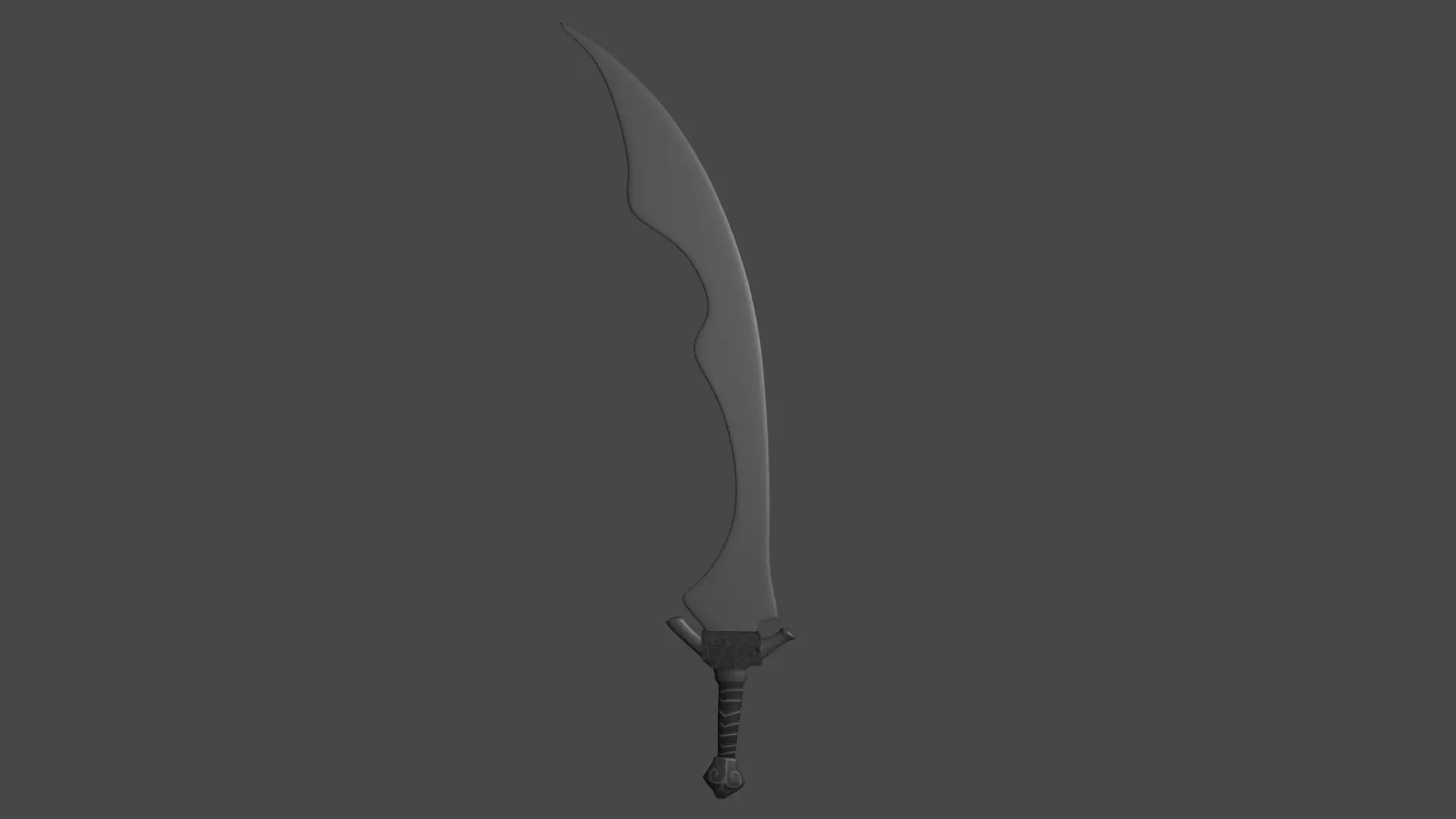 2 hand sword Free 3D model_0
