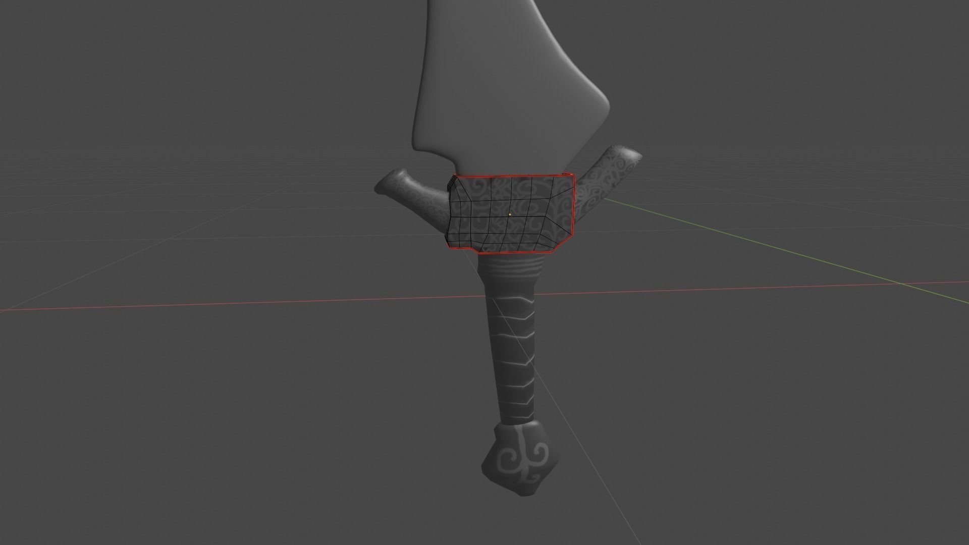 2 hand sword Free 3D model_5