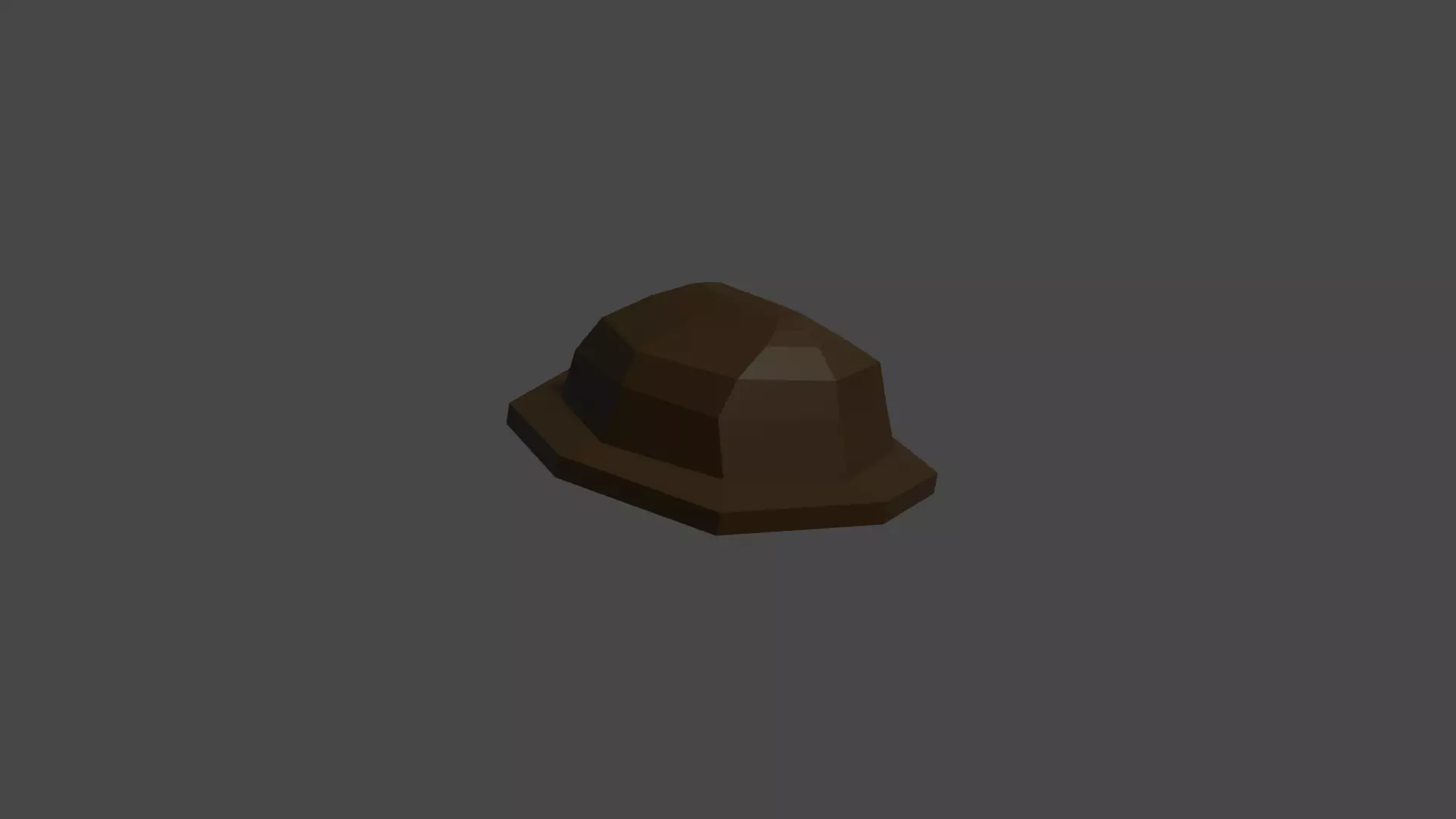 Hat low poly game ready Low-poly 3D model_0