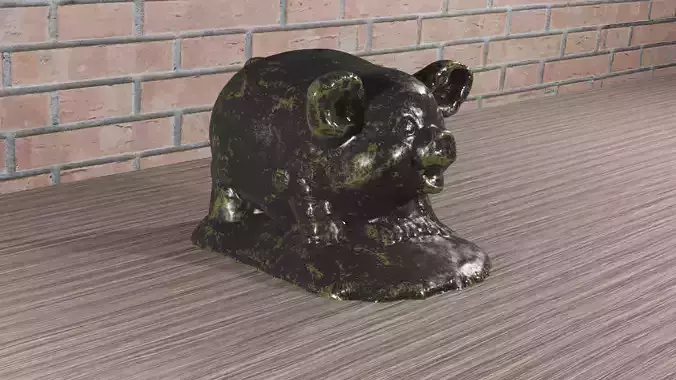 High-resolution Stone - Pig 