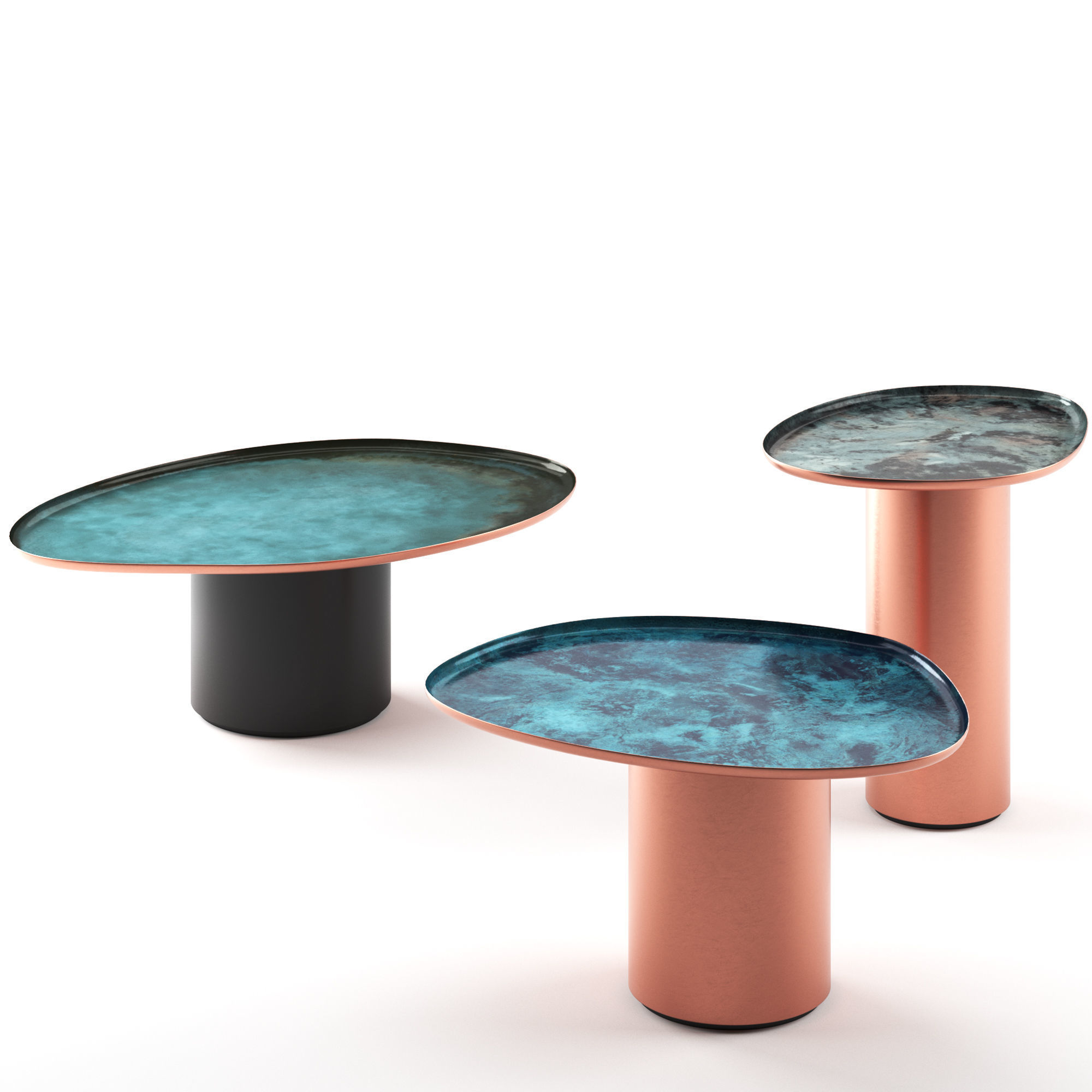 Drops Coffee Table By De Castelli 3D model_2