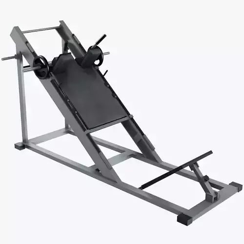 Hack Squat Machine Low-poly 3D model