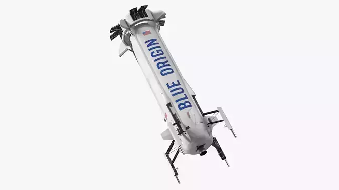 Blue Origin New Shepard Rocket Booster