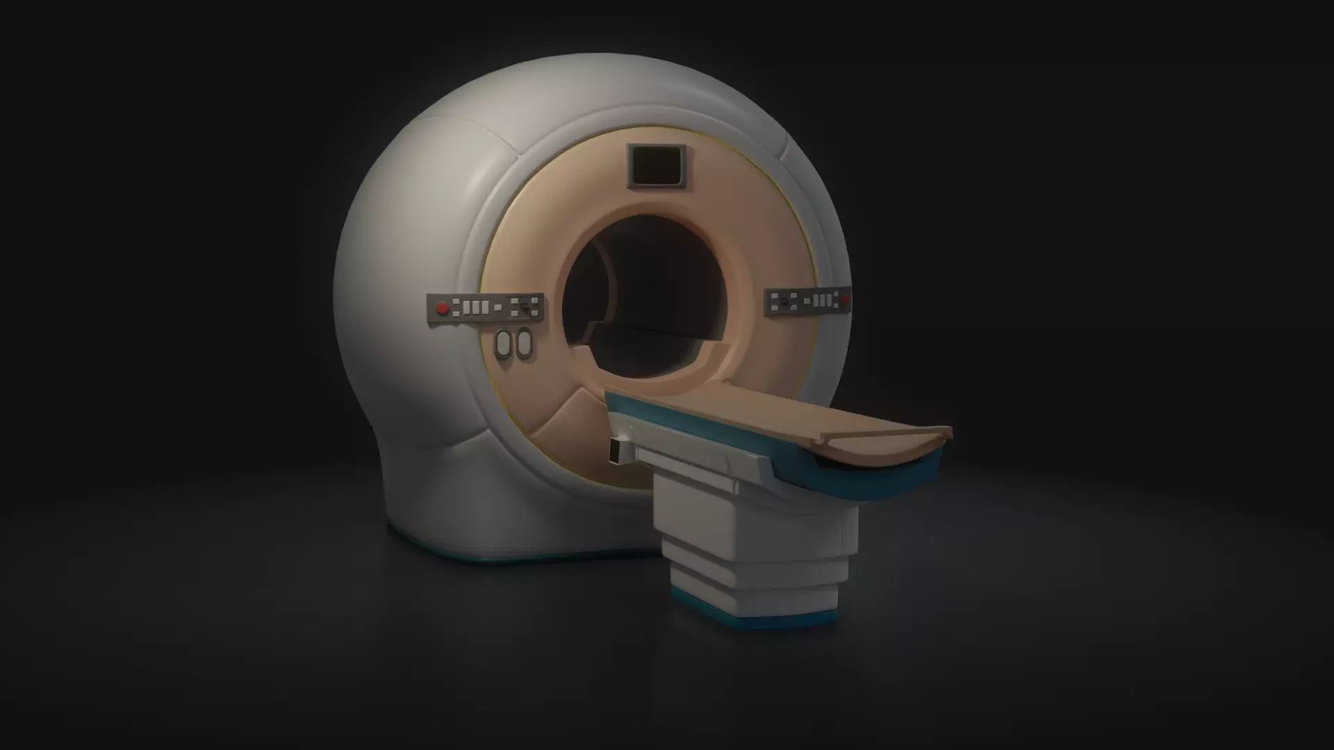 MRI model machine Free 3D model_0