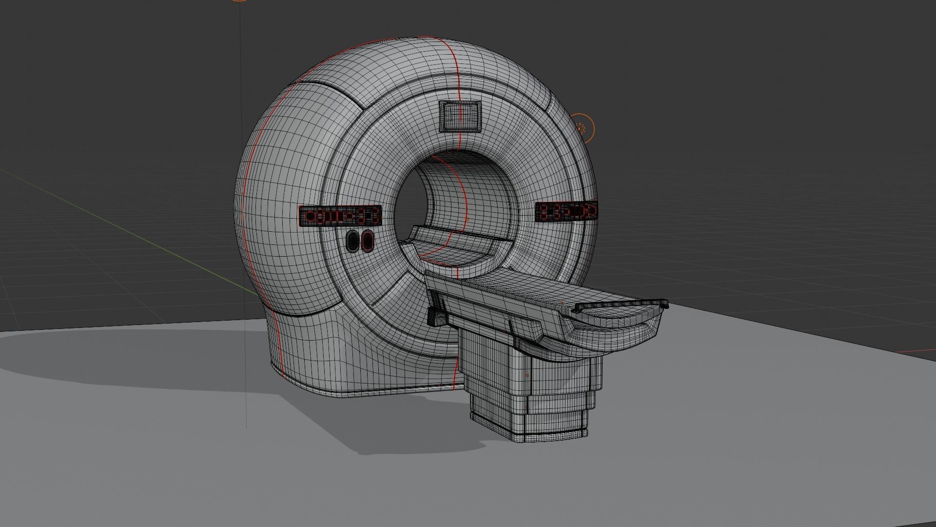 MRI model machine Free 3D model_1