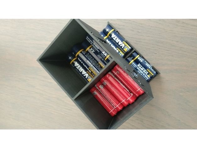 Battery Holder AAA AA 3D print model_2