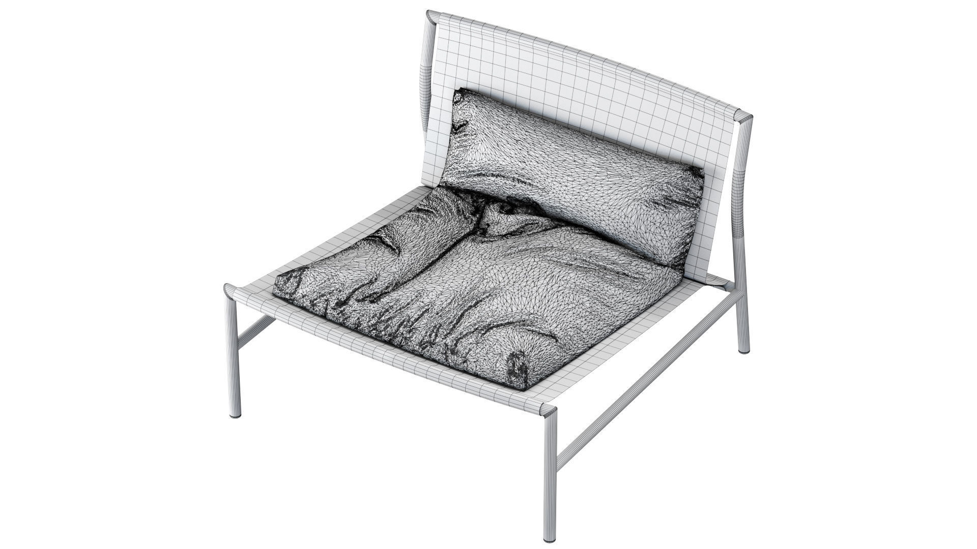 HI TECH LOUNGE CHAIR 3D model_2