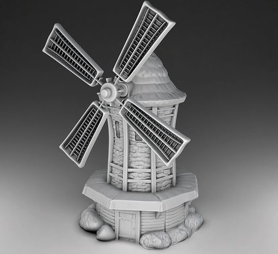 old mill 3D print model