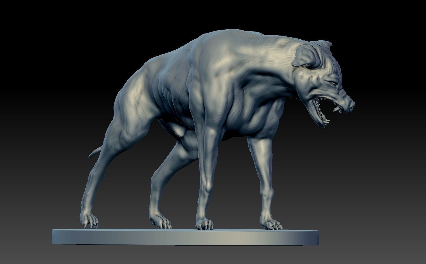 Wild dog 3D print model_6