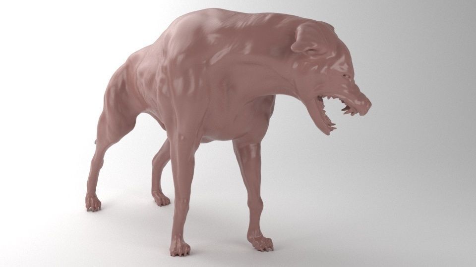Wild dog 3D print model_15