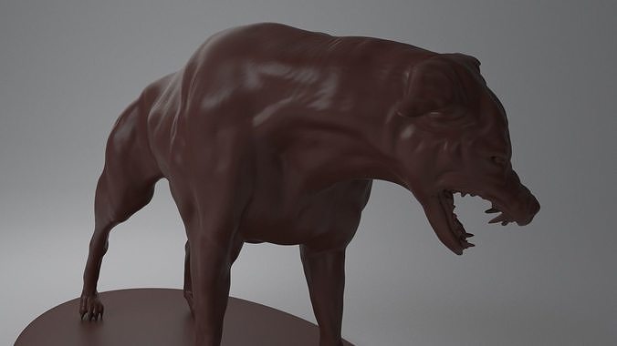 Wild dog 3D print model