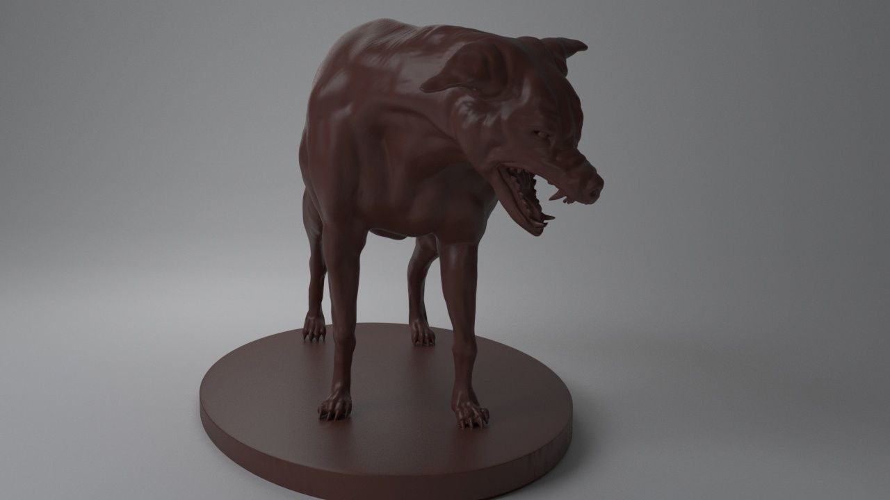Wild dog 3D print model_13