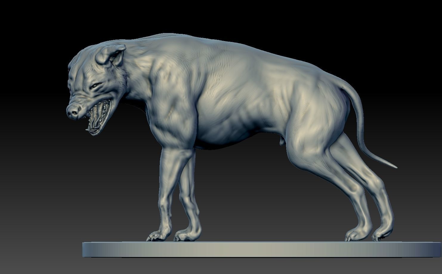 Wild dog 3D print model_7