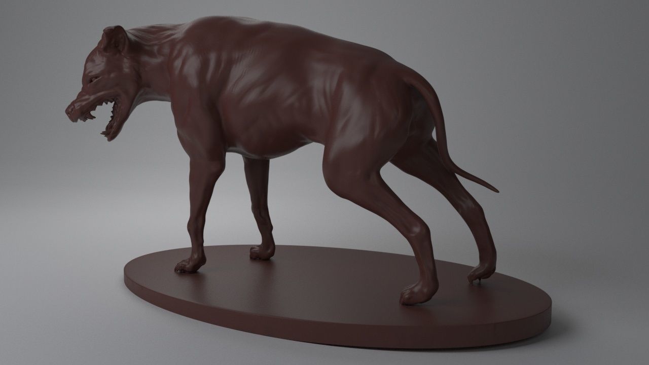 Wild dog 3D print model_14