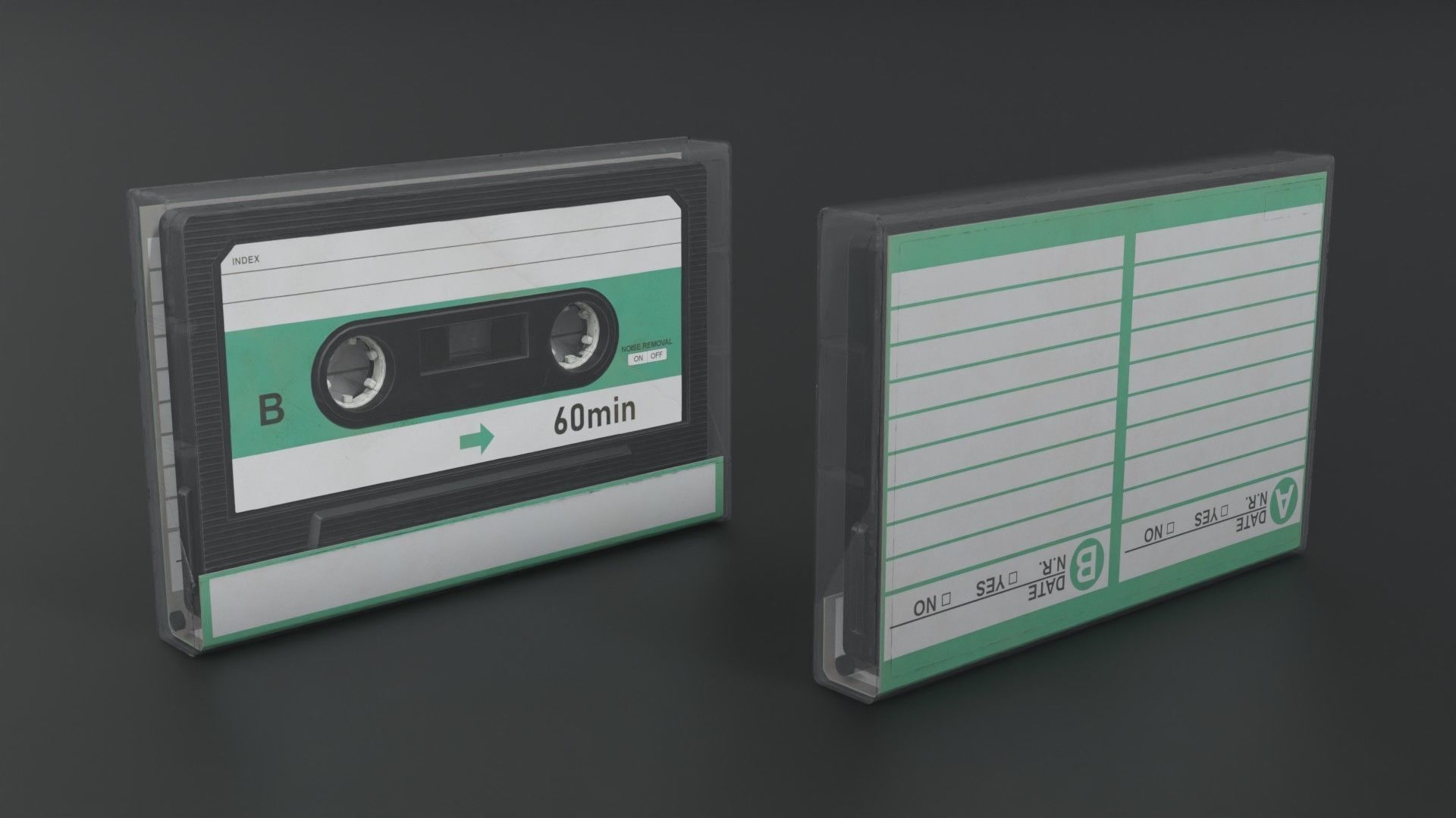 Cassette Tape 3D model_4