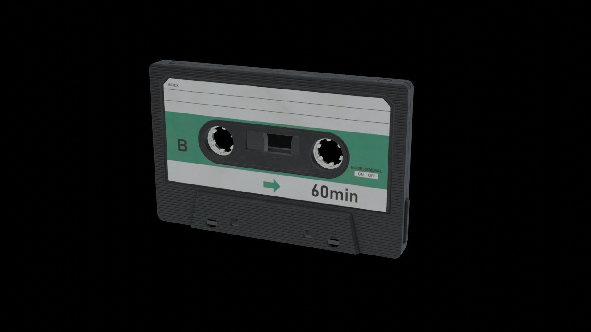 Cassette Tape 3D model_8