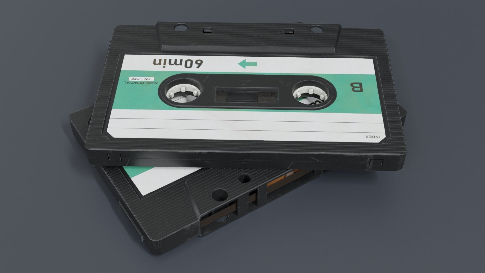 Cassette Tape 3D model_2