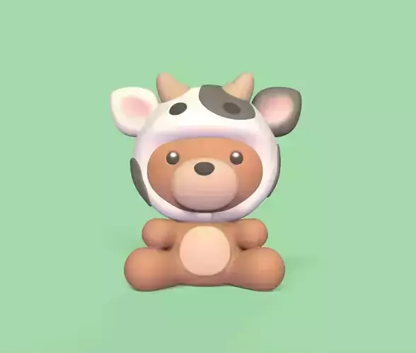 Bear Cow Hat