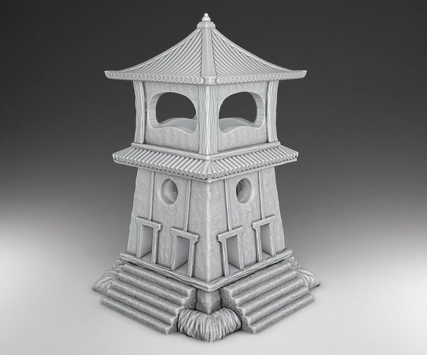 Tower chinese 3D print model