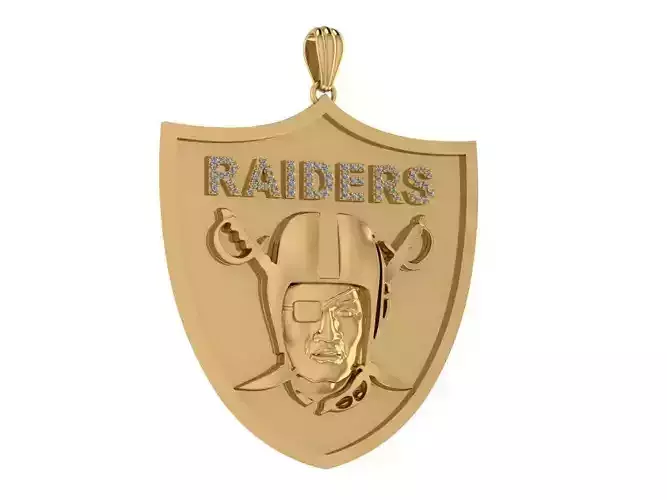 Oakland Raiders Pendant 3D print model