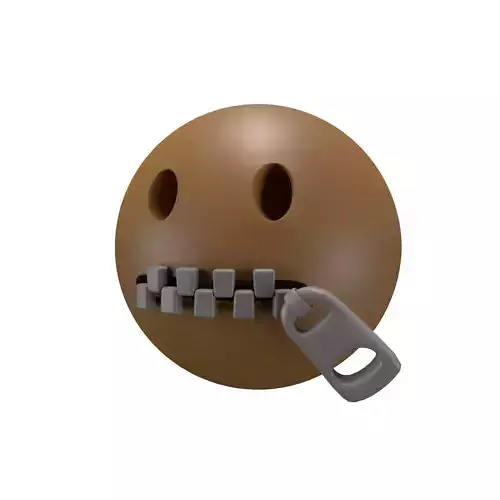 Zipper-Mouth Face 03