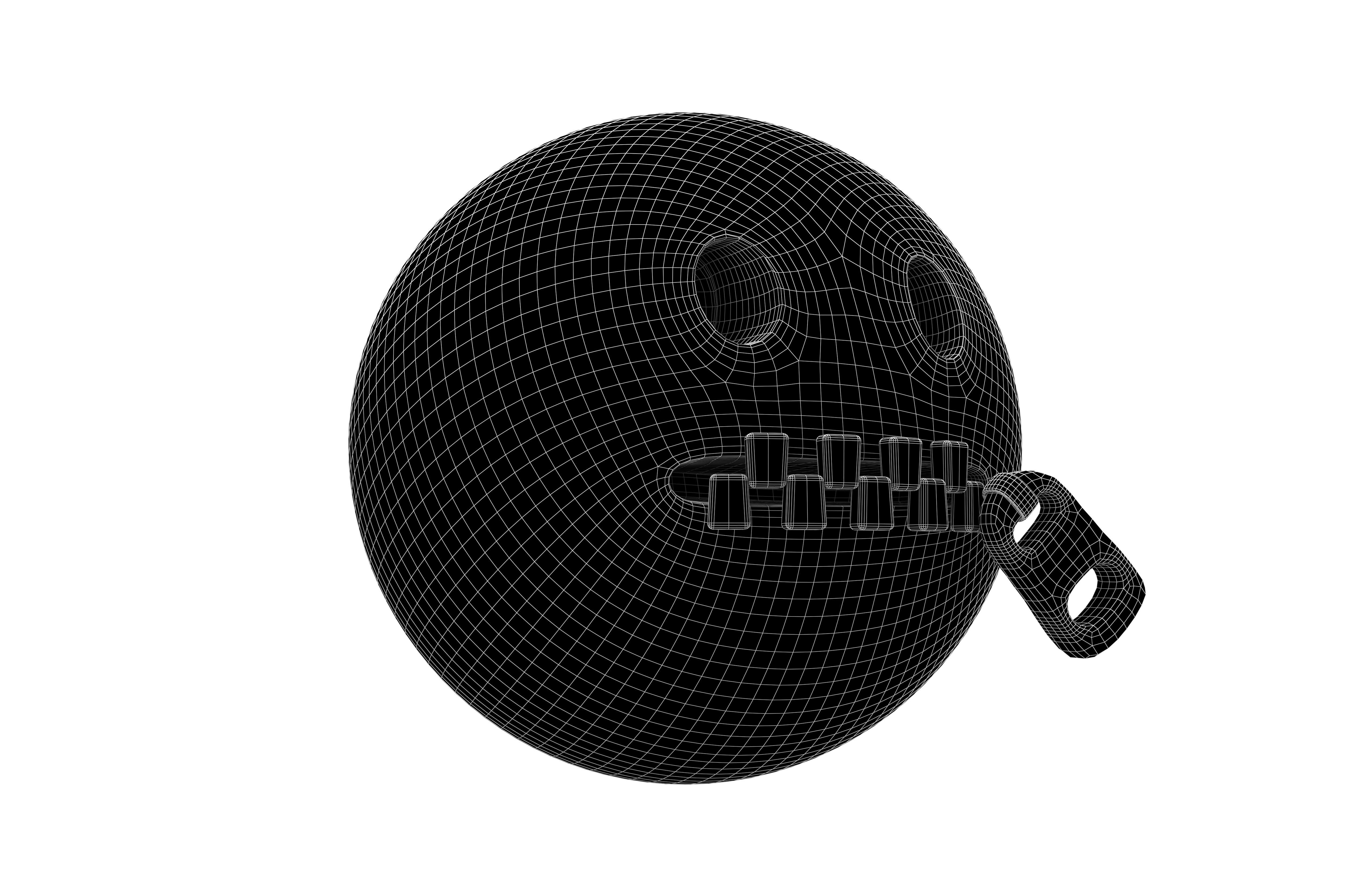 Zipper-Mouth Face 04 Low-poly 3D model_7