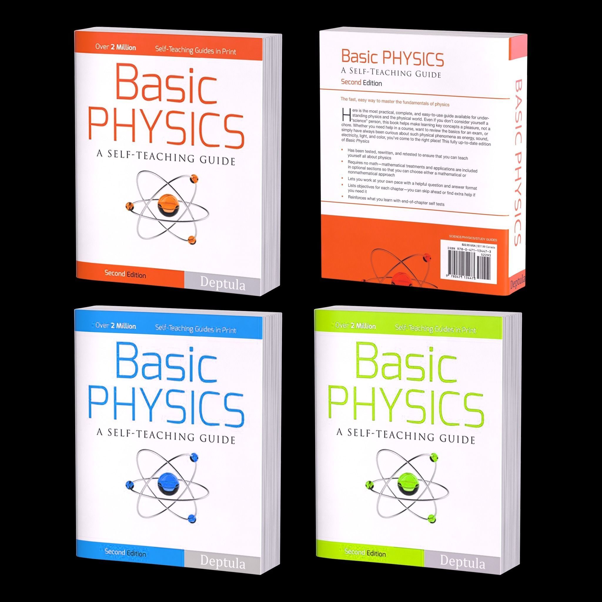Basic Physics Book Low-poly 3D model_2