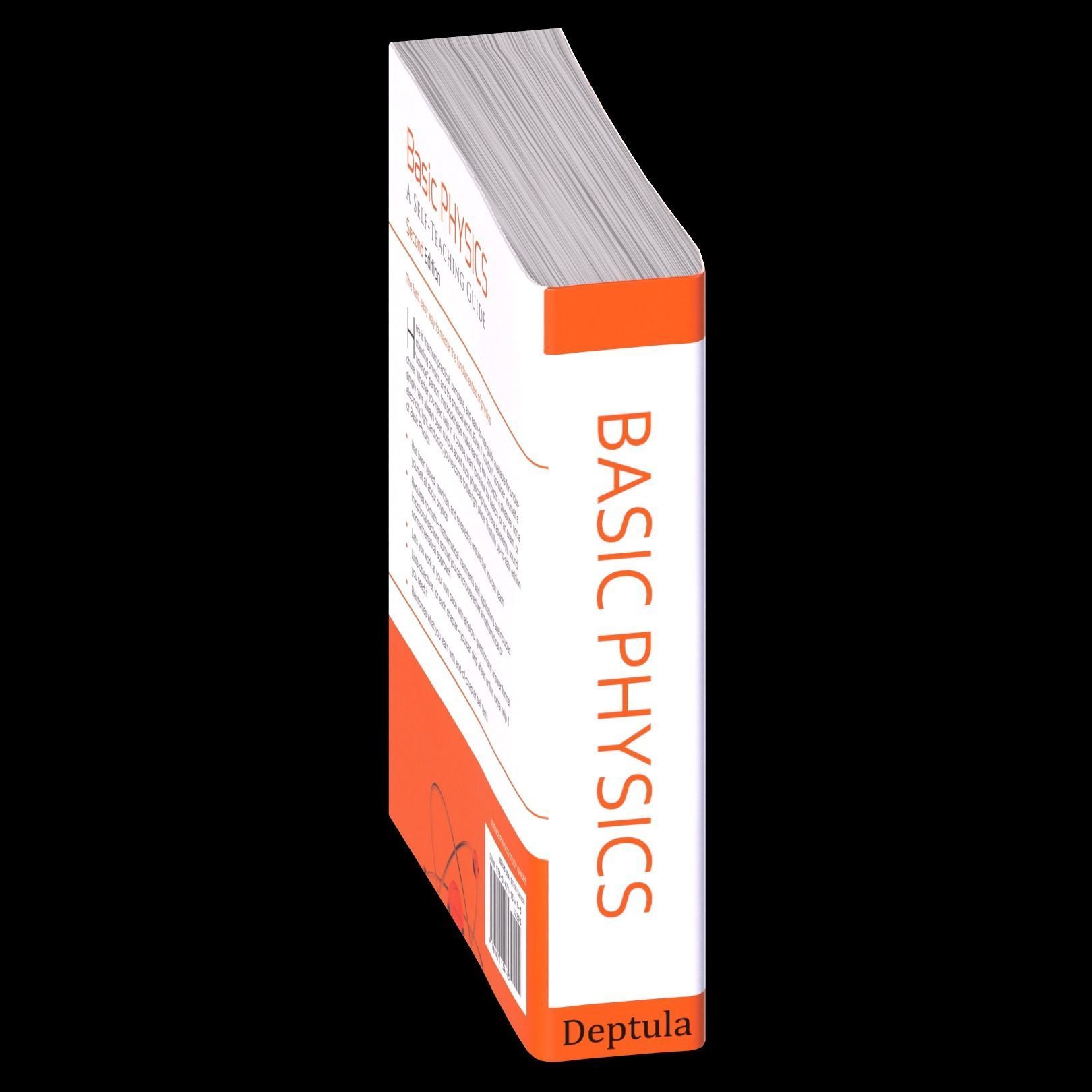 Basic Physics Book Low-poly 3D model_7