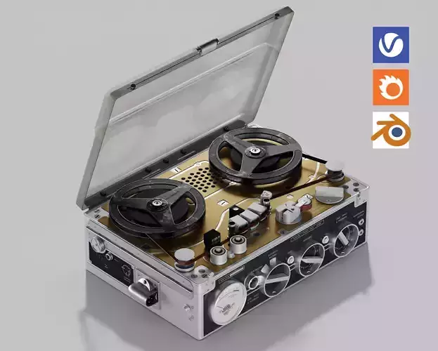 Nagra III Kudelski 1958 3D model