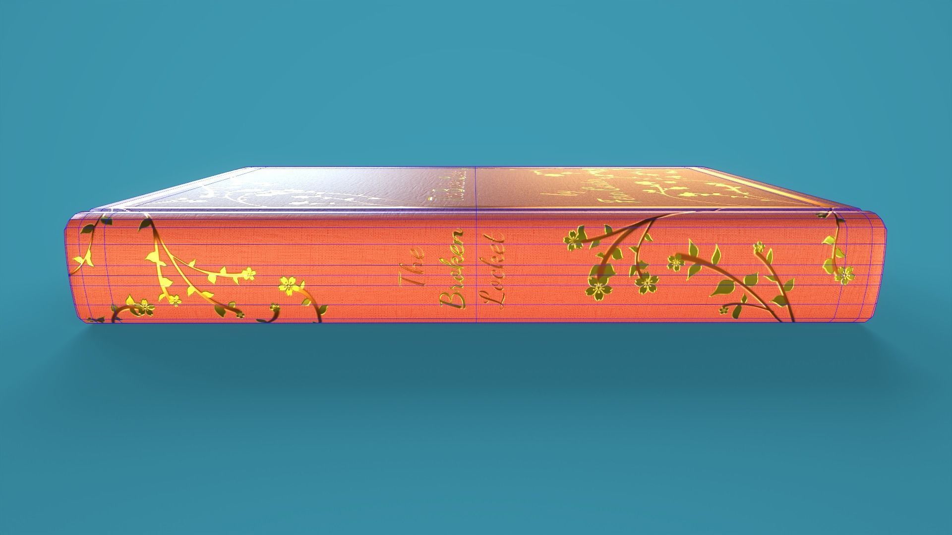 Hardback Book Low-poly 3D model_9