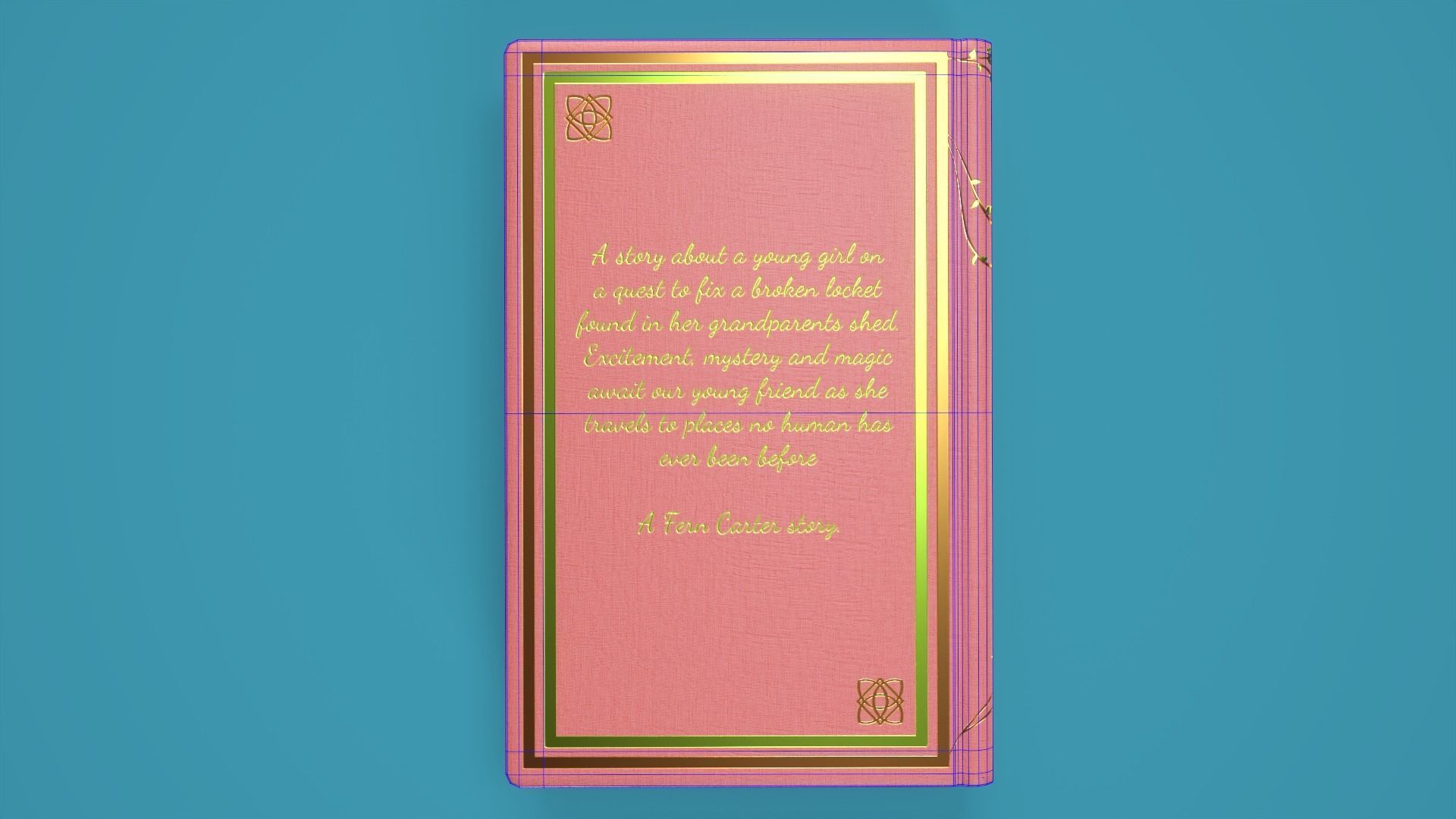 Hardback Book Low-poly 3D model_11