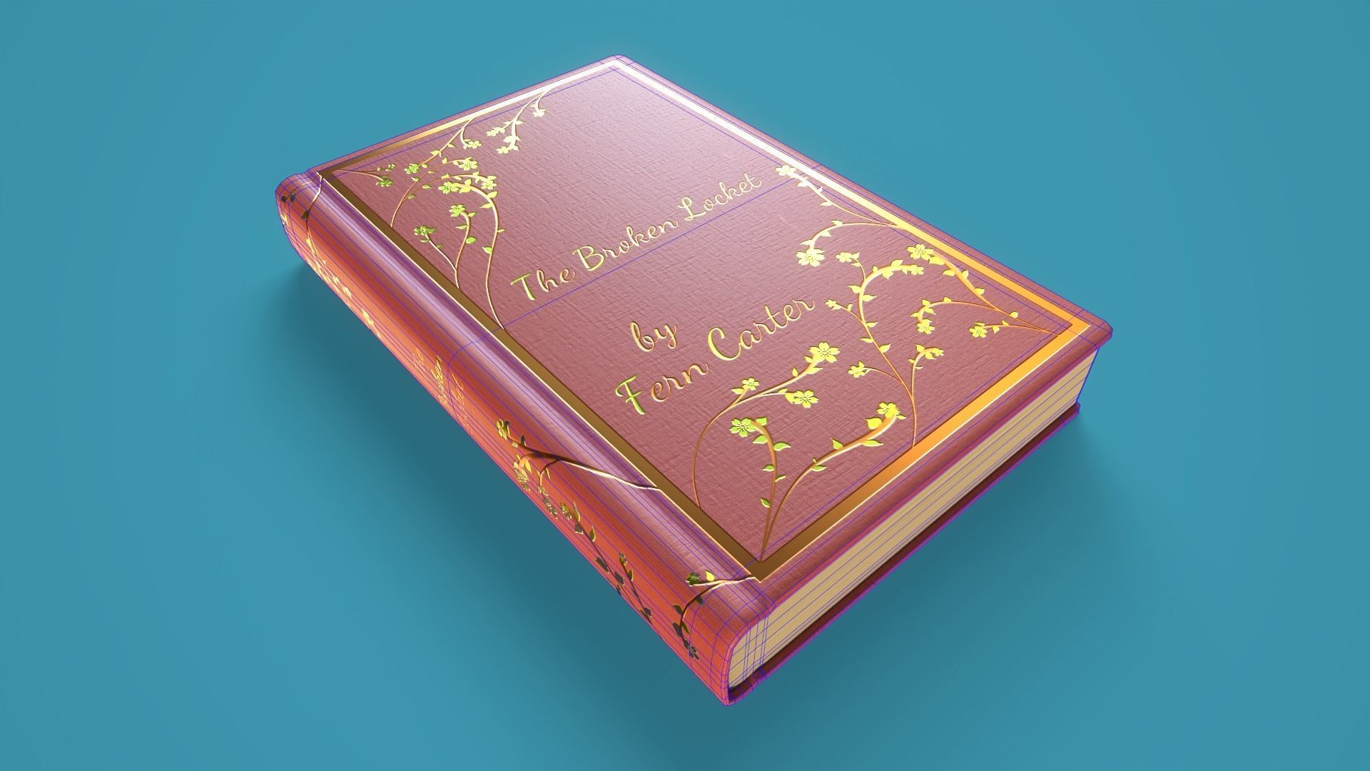 Hardback Book Low-poly 3D model_7