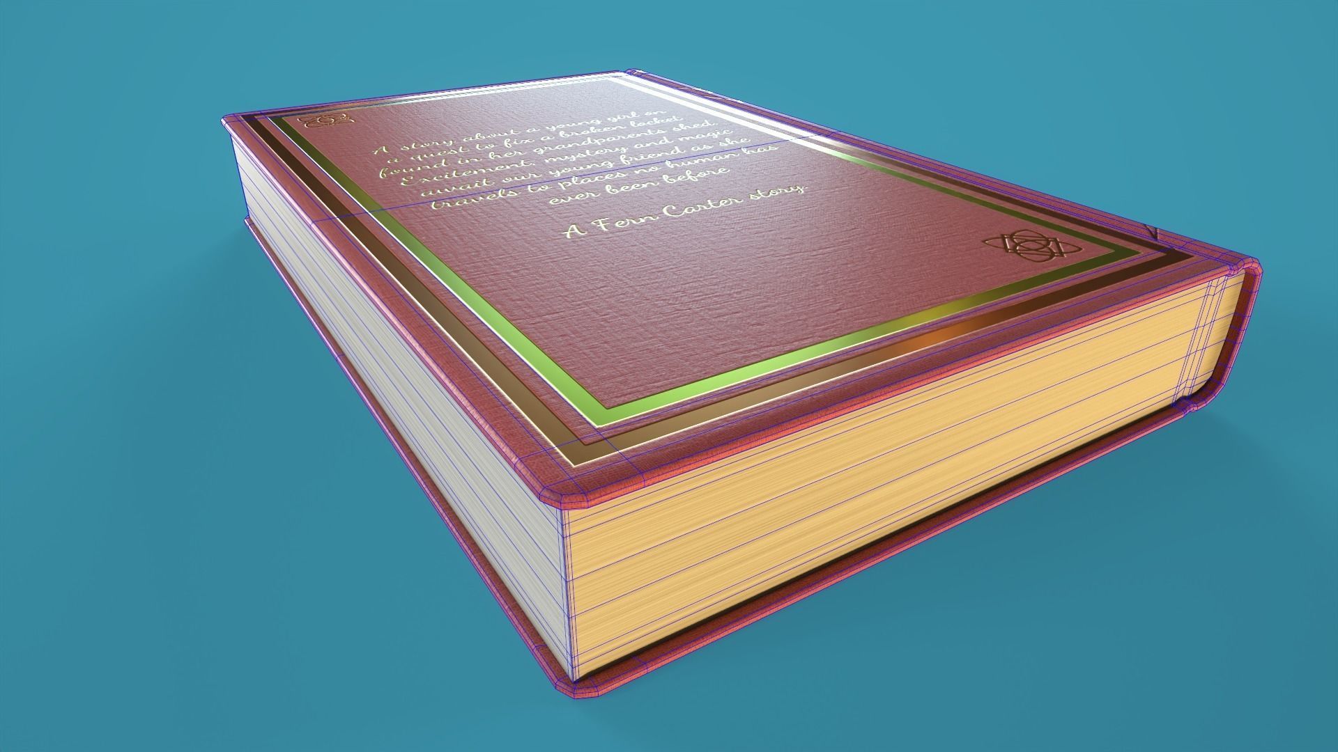Hardback Book Low-poly 3D model_12