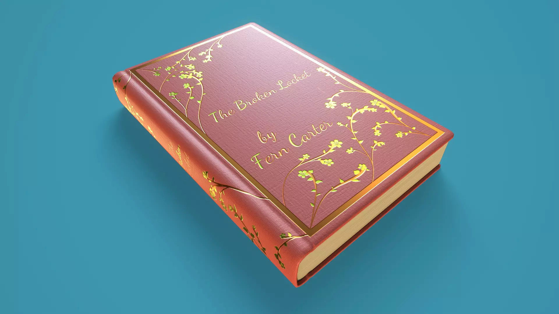 Hardback Book Low-poly 3D model_0