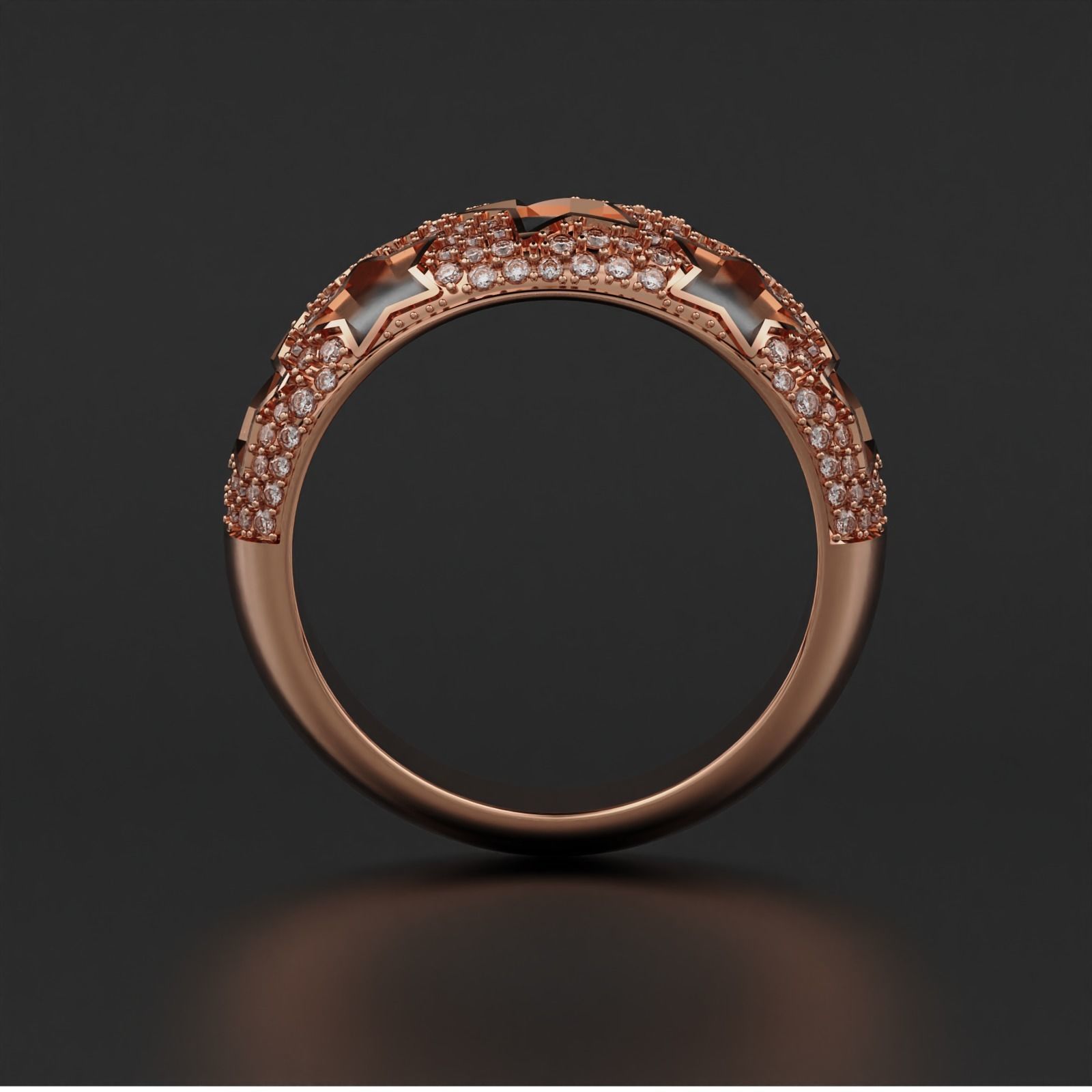 Star Ring 3D print model_11