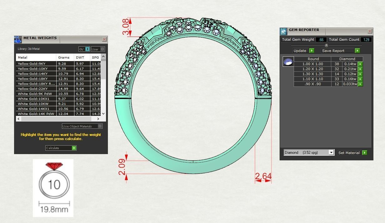 Star Ring 3D print model_12